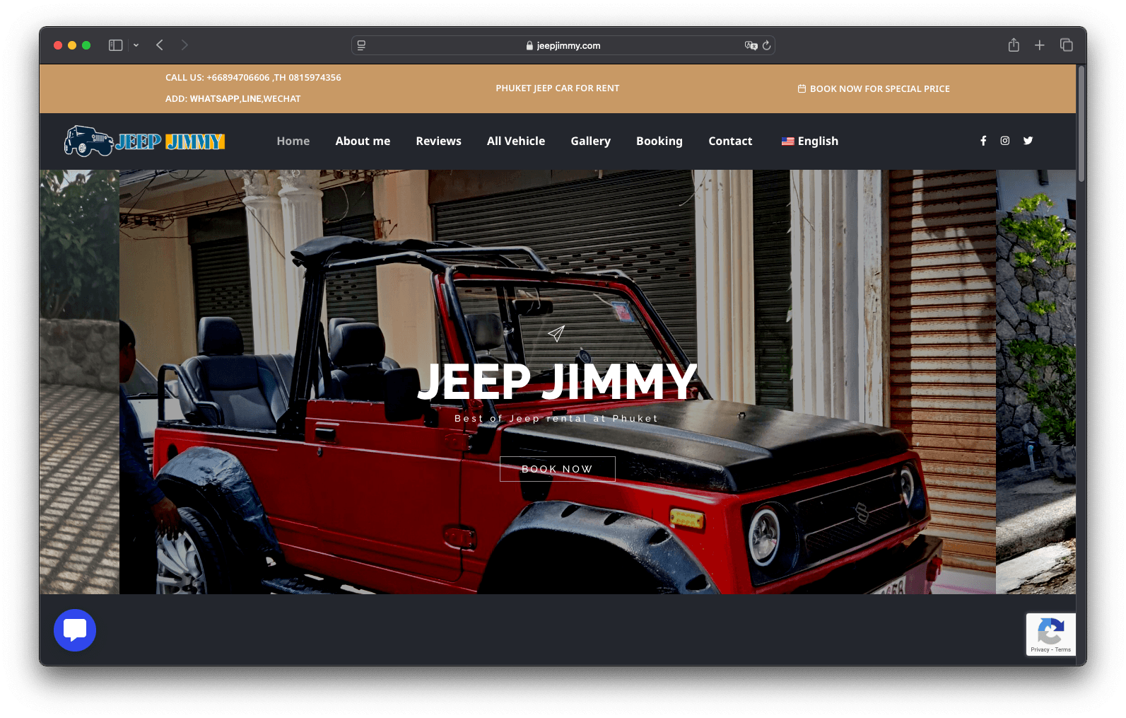 เว็บไซต์จองรถจี๊ป Jeep Jimmy Phuket